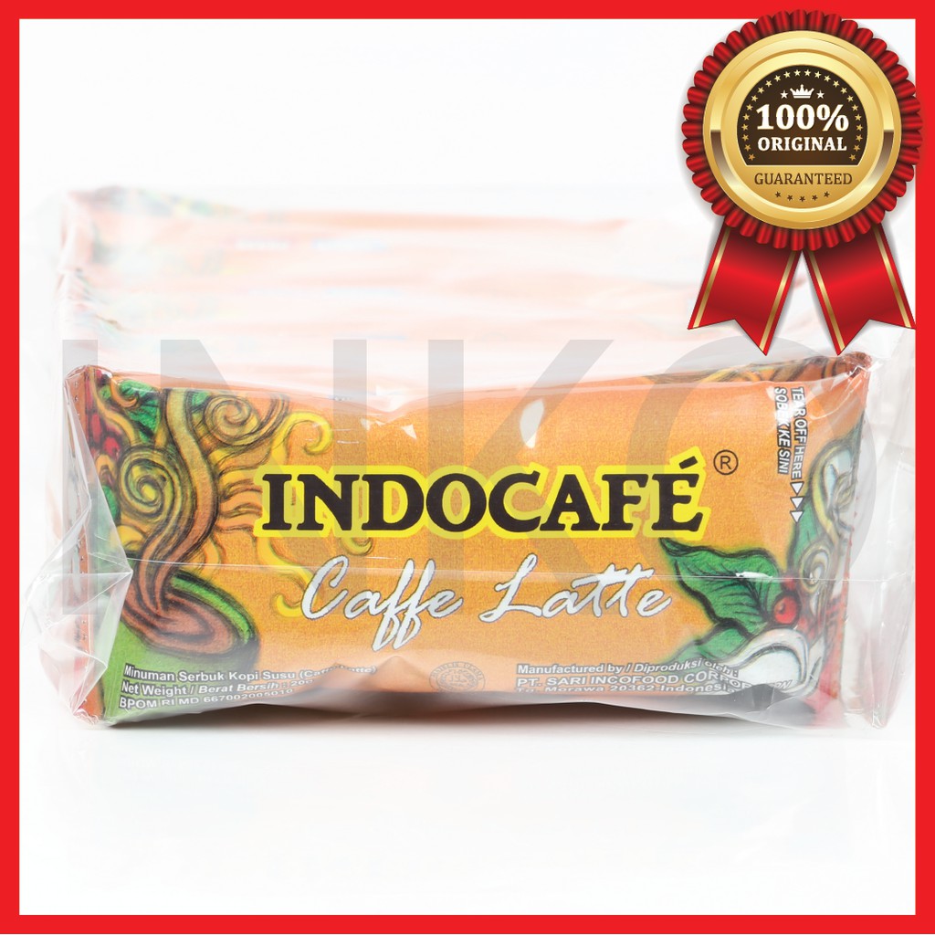 

INDOCAFE CAFFE LATTE KOPI SUSU PACK 10X20GR