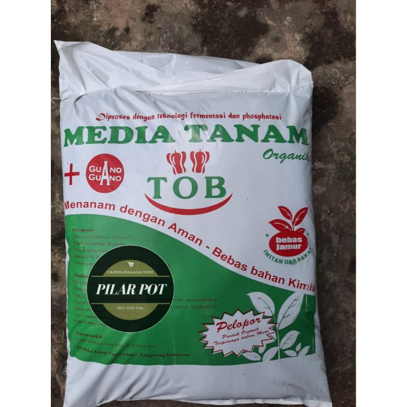 tanah untuk tanaman media tanam organik TOB untuk semua jenis tanaman - siap pakai TOB