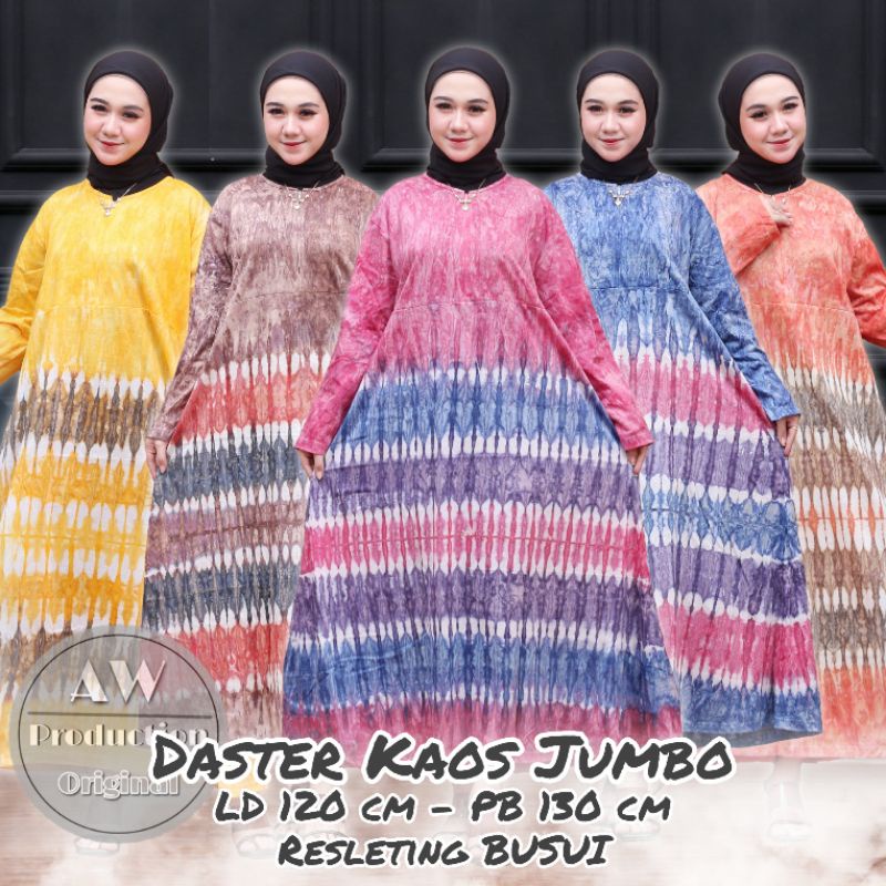 DASTER JUMBO ABSTRAK JUMPUTAN PANJANG SEMATAKAKI RESLETING BUSUI DEPAN RESLETING BUMIL FRIENDLY DRESS WANITA KEKINIAN KAOS KATUN TEBAL ADEM SERAP KERINGAT