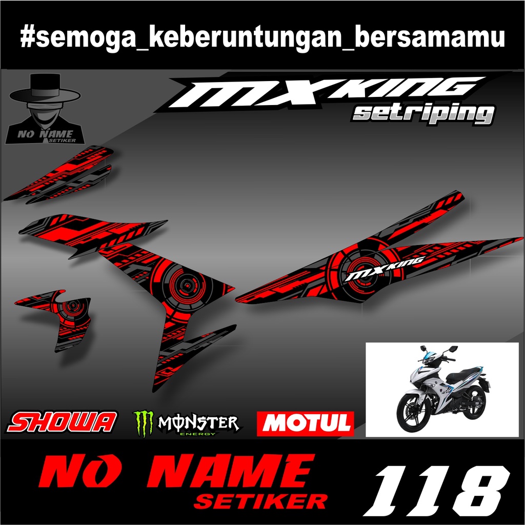 Striping Jupiter Mx King 150 (118) 2015 2016 2017 2018 2019 2020 2021 2022 Stiker Sticker Setiker