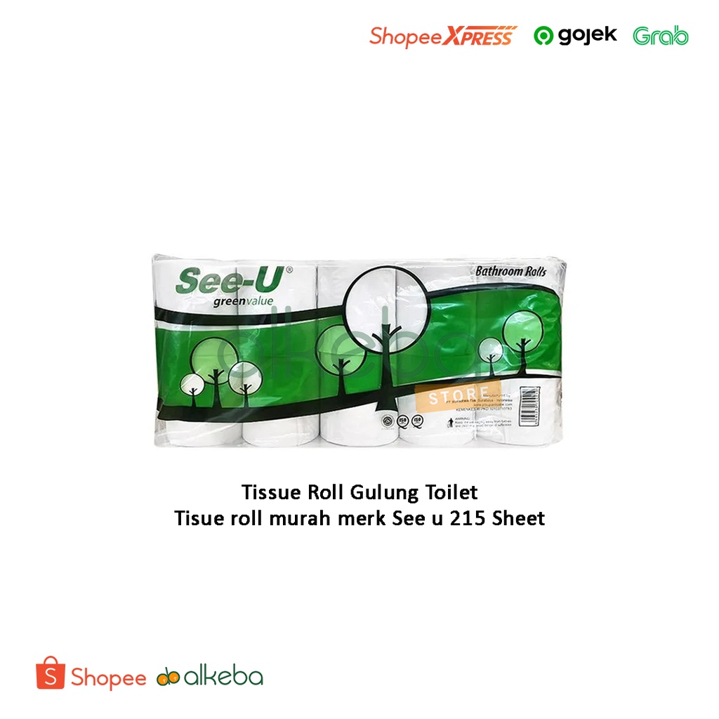 Tissue Roll Gulung Toilet Tisu roll murah merk See u 215 Sheet