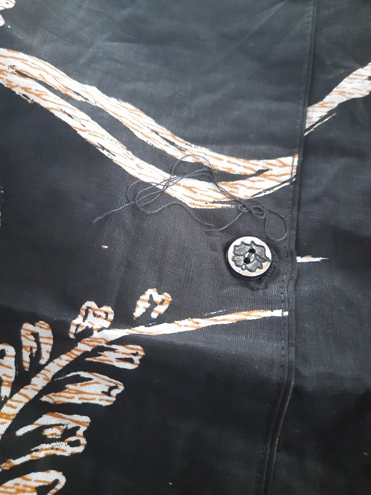 Tey-17 Batik Wanita Asj Sa Hrb026 Kenongo Kemeja Tosca Pendek