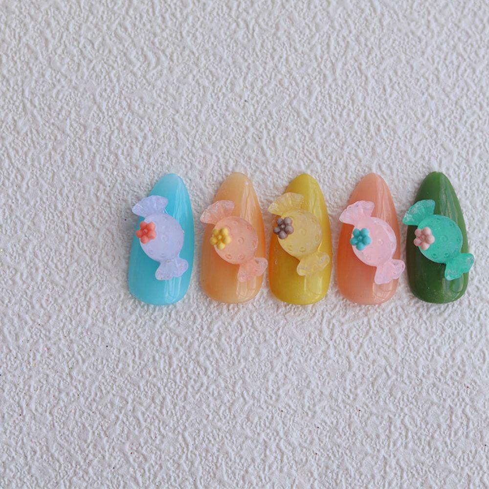 Mxbeauty Candy Nail Art Perhiasan Resin Kecil Segar Lucu Indah Tembus Jepang DIY Alat Nail Art