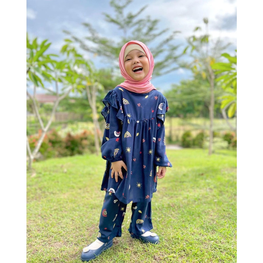 One Set Eliza/One Set Anak/One Set Rayon/Atasan dan Bawahan Anak/One Set Murah