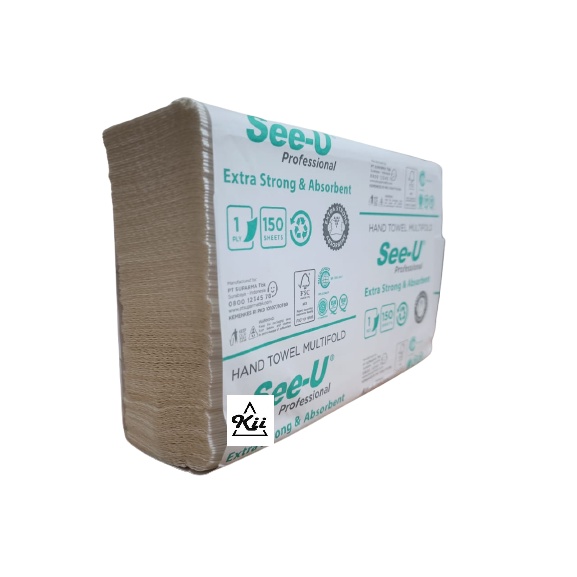 1 Dus Tissue Toilet Multifold See U isi 20 Pack