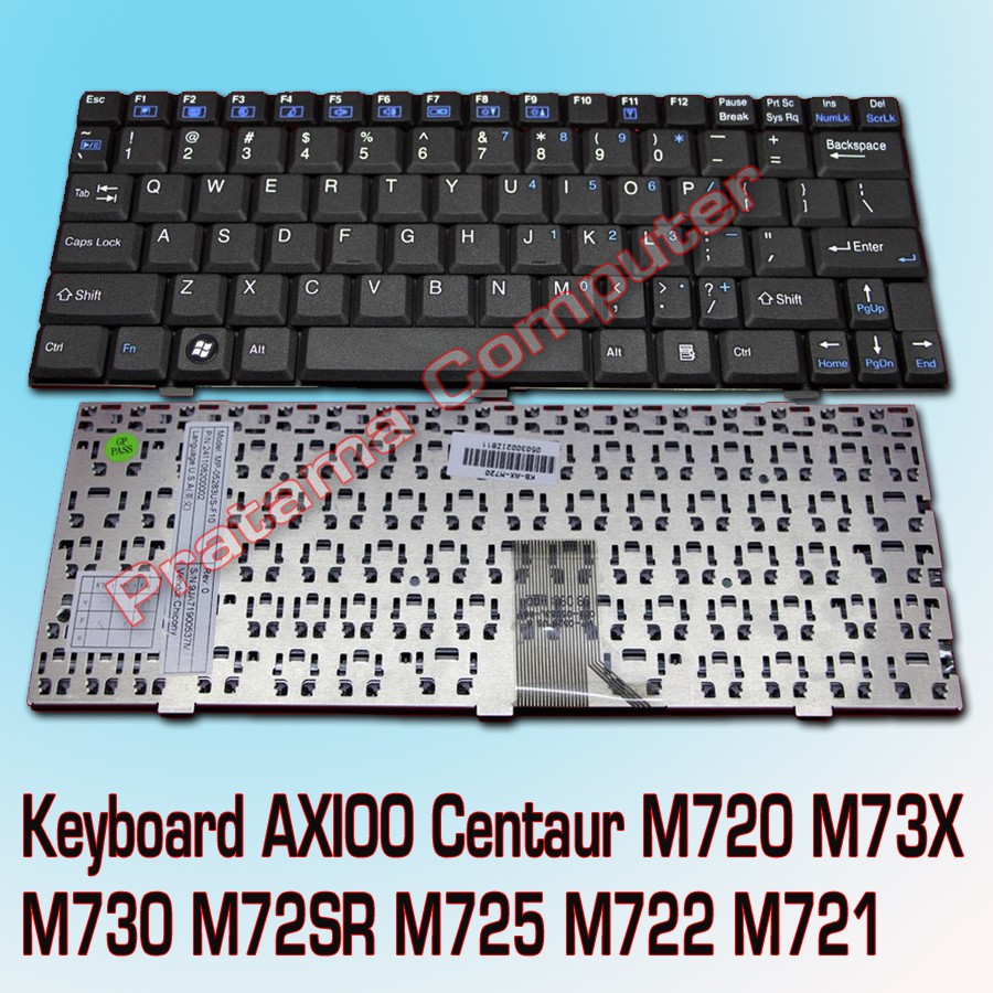 Keyboard AXIOO Centaur M720 M73X T M730 M72SR M725 M722 M721 - Clevo M720 - Zyrex NFT732