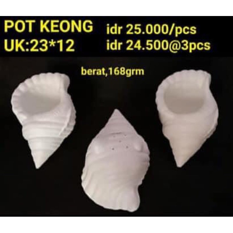 pot keong pot unik murah bagus bahan import