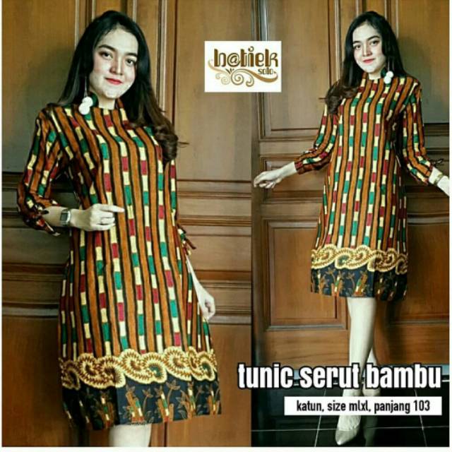 Tunik serut bambu