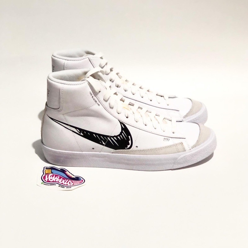 NIKE BLAZER MID ‘77 SKETCH WHITE BLACK ORIGINAL