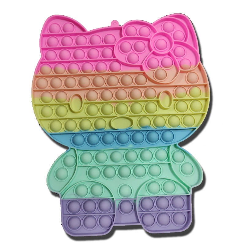 Pop it fidget toy Ukuran Super Jumbo push pop it rainbow mainan edukasi stress release-1