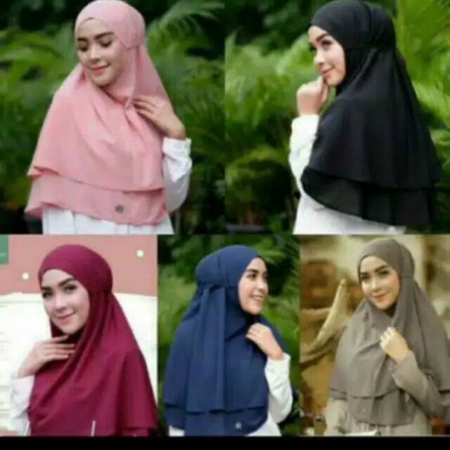 RX FASHION JILBAB BERGO MARIAM 2 LAYER - FASHION MUSLIM 1R