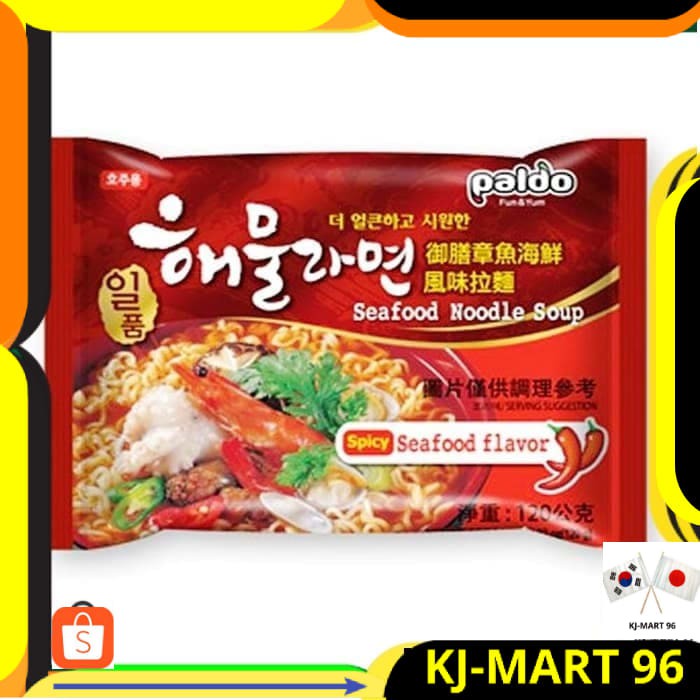 

KOREAN FOOD/MIE KOREA PALDO SEAFOOD RAMYEON- PEDAS RASA SEAFOOD 120 GR