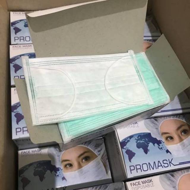 Mirip MASKER SENSI 3 PLY BOX. SURGICAL MASK ASLI