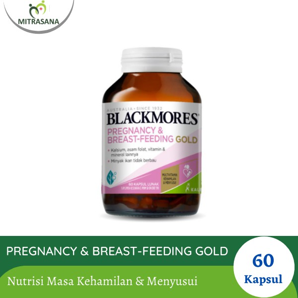 Blackmores Pregnancy &amp; Breast Feeding Gold 60 Kapsul