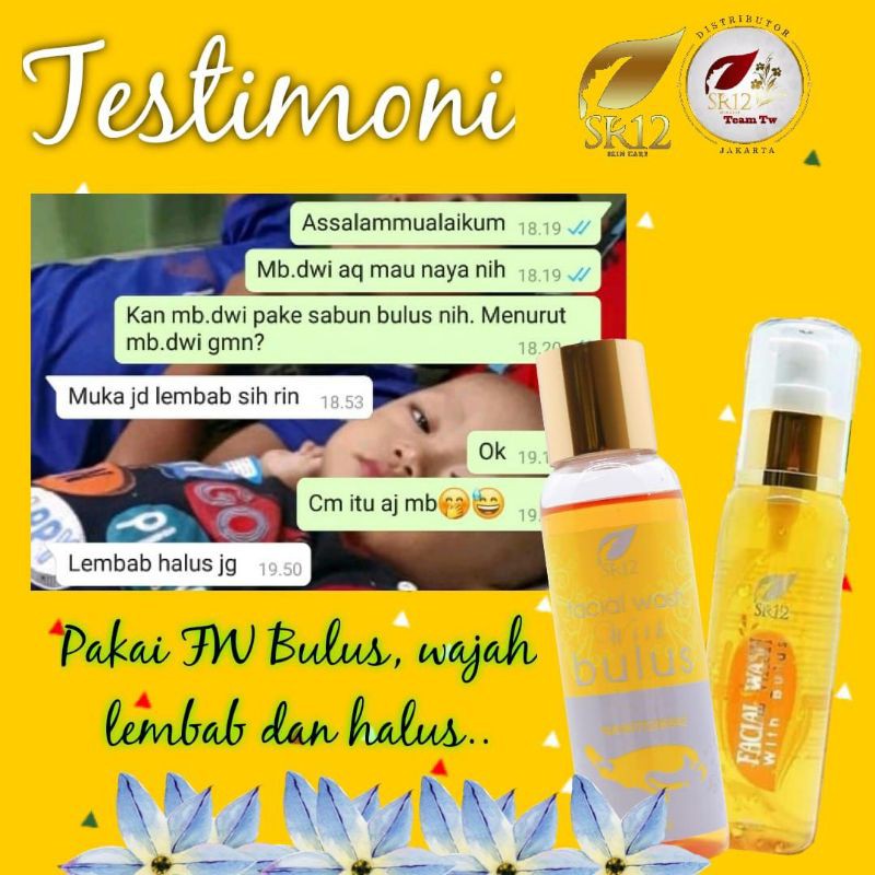 FACIAL WASH BULUS SR12 (sabun muka pria wanita sabun wajah pembersih wajah sabun cuci muka glowing)
