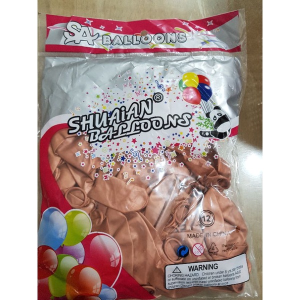 balon chrome 12inch gold