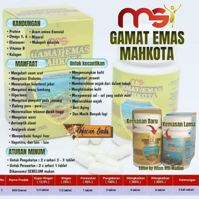 gamat emas mahkota