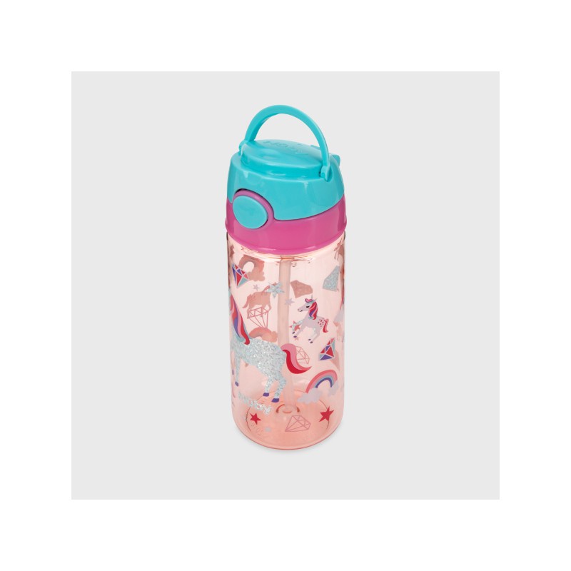 Nuby Tritan Flipit Glitter Unicorn - Botol Minum Tritan / Botol Minum Anak 12m+ - 450ml