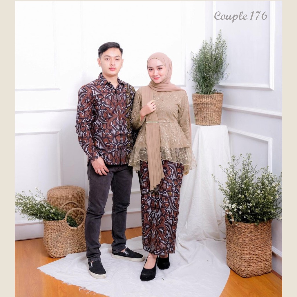 PROMO KULAKAN TERMURAH 169rb sepasang !! Maura Couple - Sania Ruffle Batik Couple Ori Ndoro Jowi Garansi Termurah Shopee - BATIK SOLO MODERN-2
