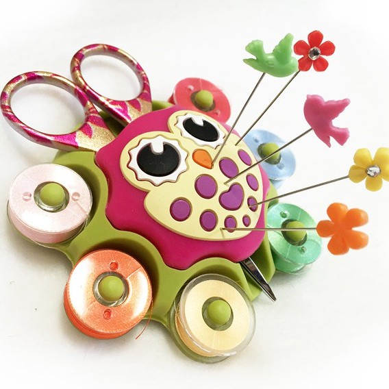 Owl Sewing Caddy/Pin Cushion - Tempat Peralatan Jahit Menjahit