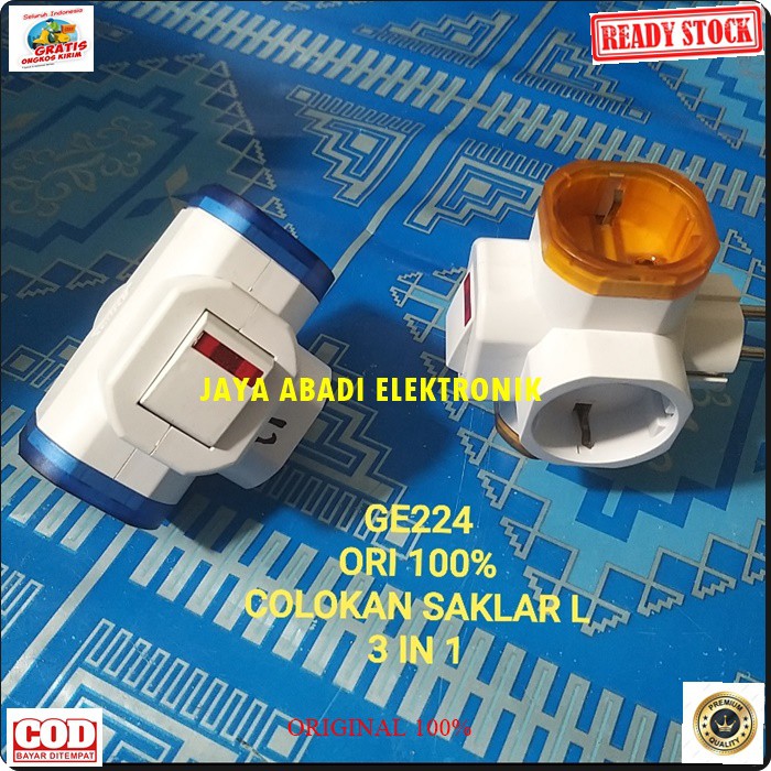 G224 Colokan listrik kepiting 3 in1 saklar lampu Steker Cabang on off stop kontak listrik 3in1 terminal kepiting piting stop kontak setrum multifungsi universal tahan panas penambah G224  PRAKTIS GK PERLU BONGKAR PASANG RUMAH TINGGAL COLOK SAJA  termi