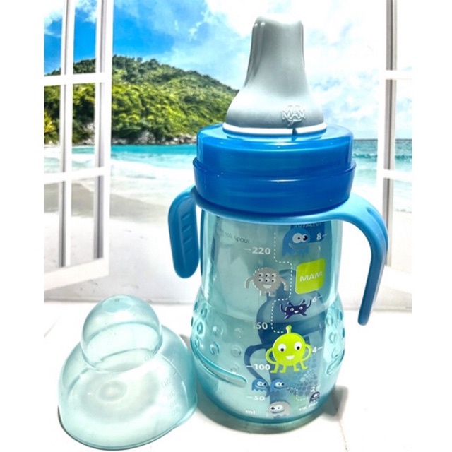 Mam trainer cup soft spout + handle gelas training cup anak bayi 6m+