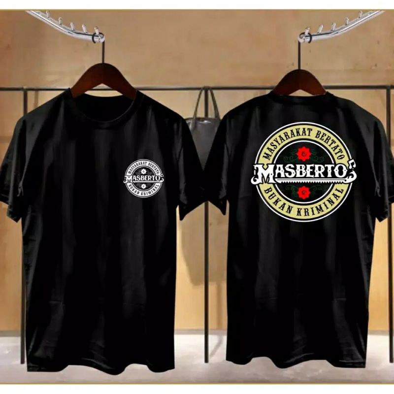 Fourfashion - Kaos Pria Kaos Distro MASBERTO DB Black FN254