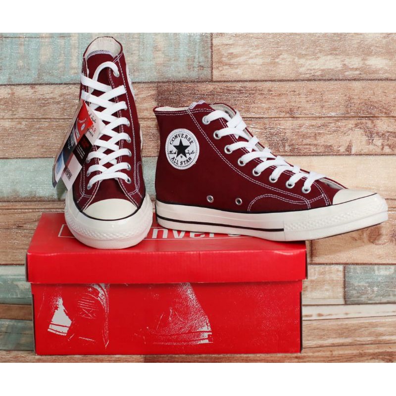 SEPATU CONVERSE allstar 70s glossy Maroon grade ori