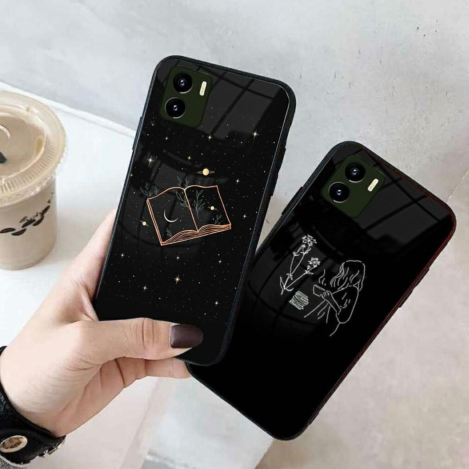 Model Baru.. [CG88] Softcase Kaca + Tali Vivo Y15S Y21S Y21 2021 - Case Hp Vivo Y12 Y15 Y12S - Kesin