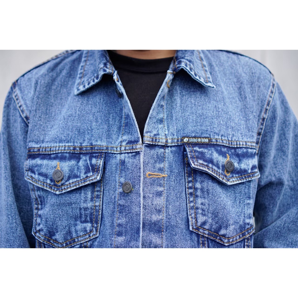 Legend of Denim jaket pria jaket jeans jaket denim jeans pria jaket jeans pria jaket distro jaket jeans denim pria jaket jeans denim jacket warna hitam JRN602