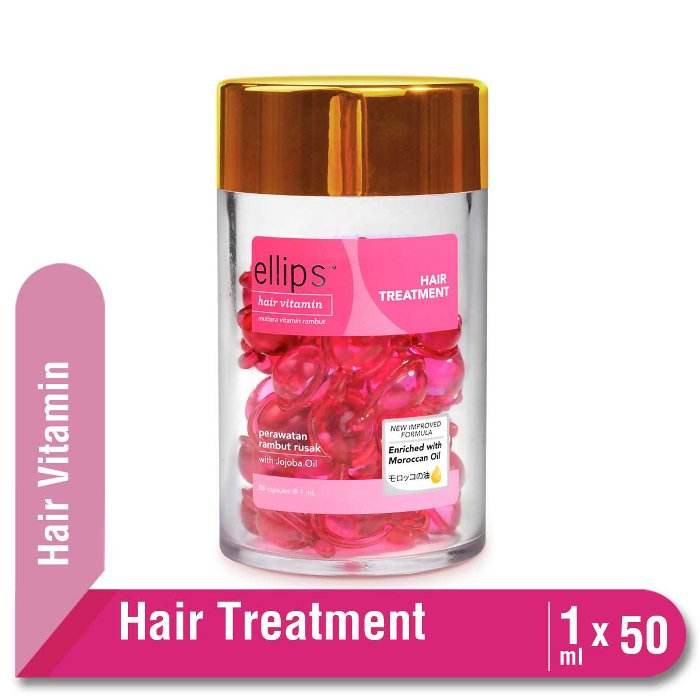 (Botol) Ellips Hair Vitamin - PRO Keratin Vitamin Rambut Isi 50 Butir JAR