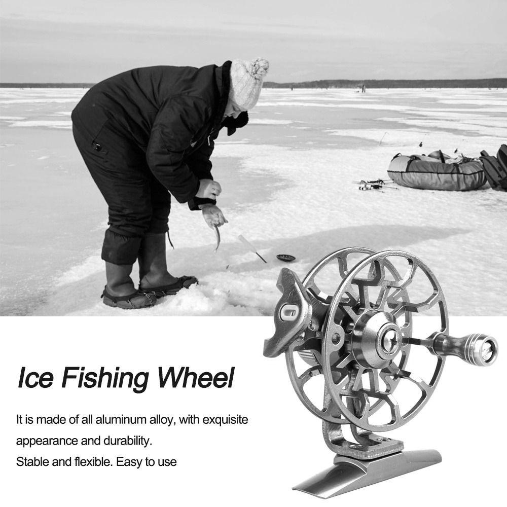 Preva Ice Fishing Wheel Hot Aluminium Alloy Alat Pancing Aksesoris Logam Umpan casting Gulungan