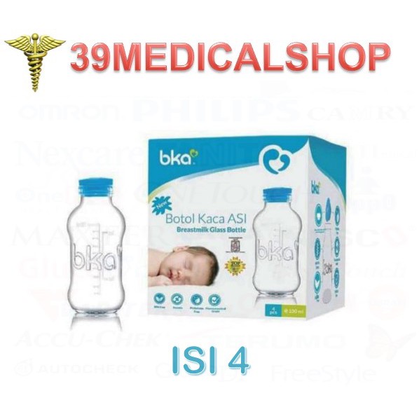 BOTOL ASI KACA BKA ISI 4 - BOTOL ASI KACA BKA ISI 8 - BPA FREE - BKA NEW MODEL