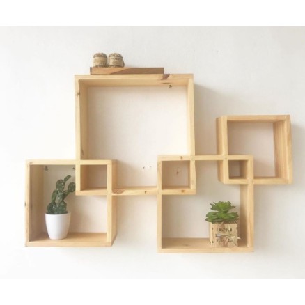 Ambalan Kayu / Rak Dinding Kayu Jati Belanda Solid / Rak Bumbu Dapur / Hiasan Dinding / Rak Mainan