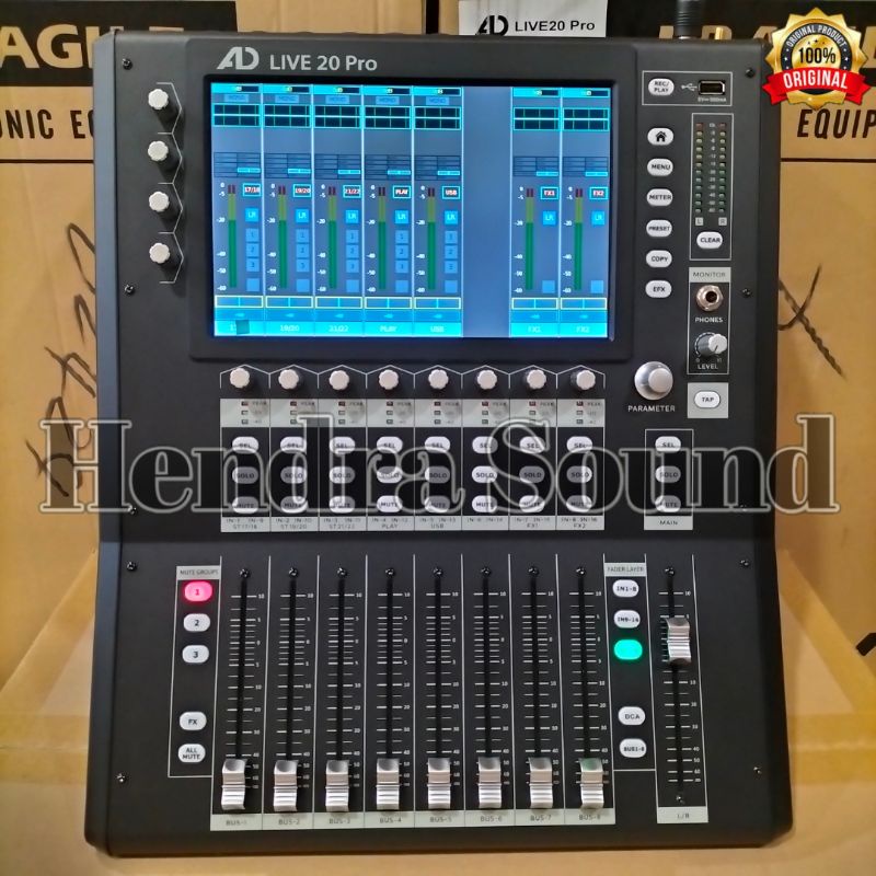 Mixer Digital {AD Live 20} / {AD Live 20 Pro +  DCA}  in 8 out (20 channel) ●TERBARU●