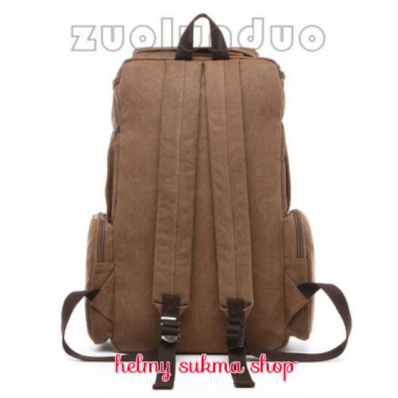 Tas punggung kanvas 9028,ransel,gemblok,backpack original