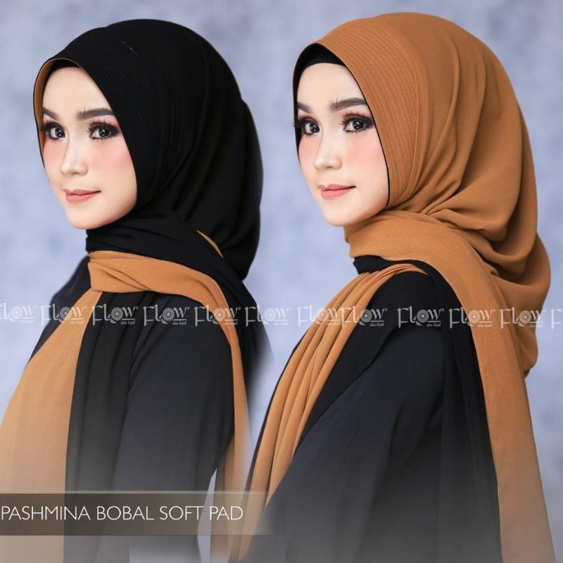 Hijab PASHMINA PED BOLAK-BALIK  2 Layer Ceruty Premium Babydoll