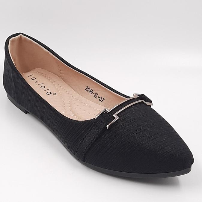 Laviola Shoes - Sepatu Flat Shoes Wanita - 2546 LSF BLACK