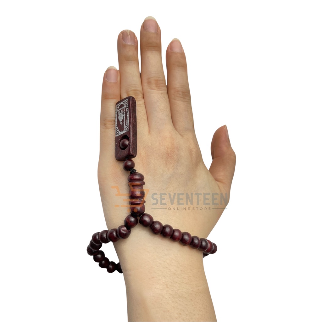 SEVENTEEN TASBIH KAYU ISI 33 BUTIR SOUVENIR HAJI YASINAN TAHLILAN TASBEH HADIAH KADO BINGKISAN WEDDING MUSLIM