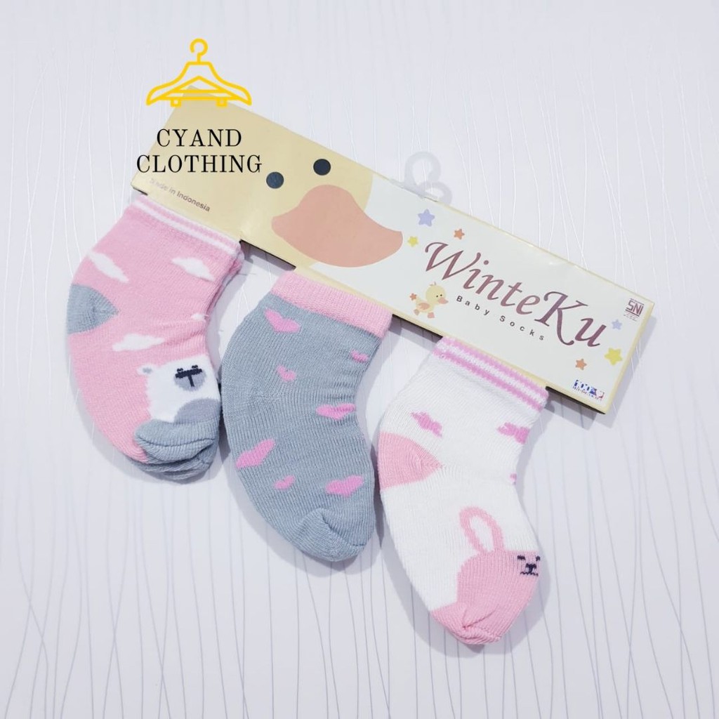 kaos kaki bayi lucu murahh paket isi 3 pasang