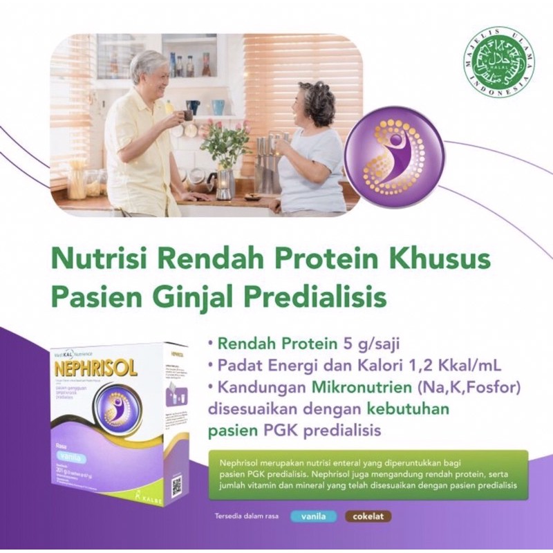 Nephrisol 201 gram ( susu nutrisi khusus penderita gagal ginjal tanpa cuci darah )