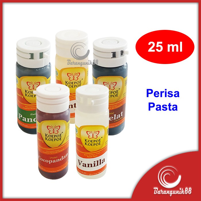 

Koepoe Koepoe Perisa Pasta 25ml Pandan Cocopandan Coklat Vanila Santan Penguat Aroma