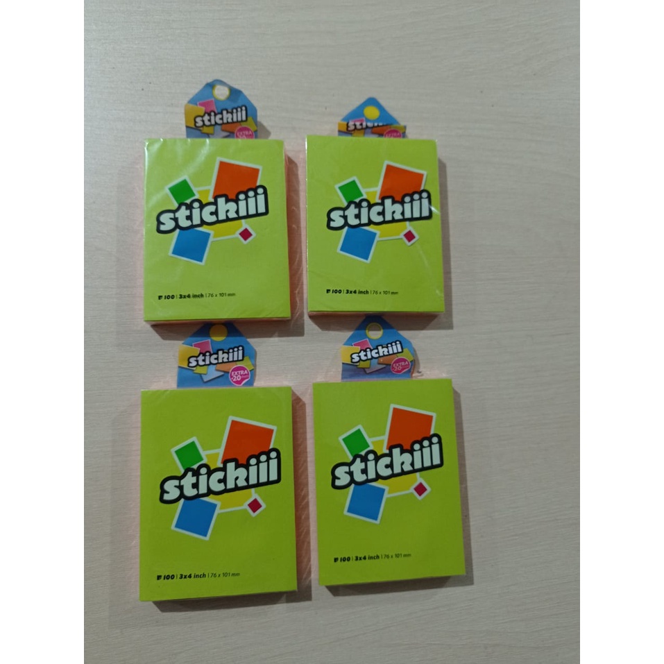 

Sticky Notes Sticky 100 Sheets 76 x 101 mm ( Tumpuk 5 Warna )