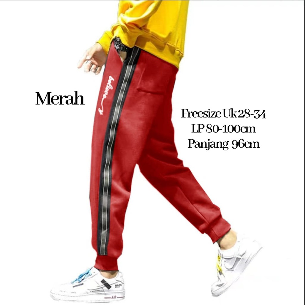 Celana Joger Pria Panjang Casual Pria Jogger Pants Believe Pantai Santai Kolor Chino Joger Gym