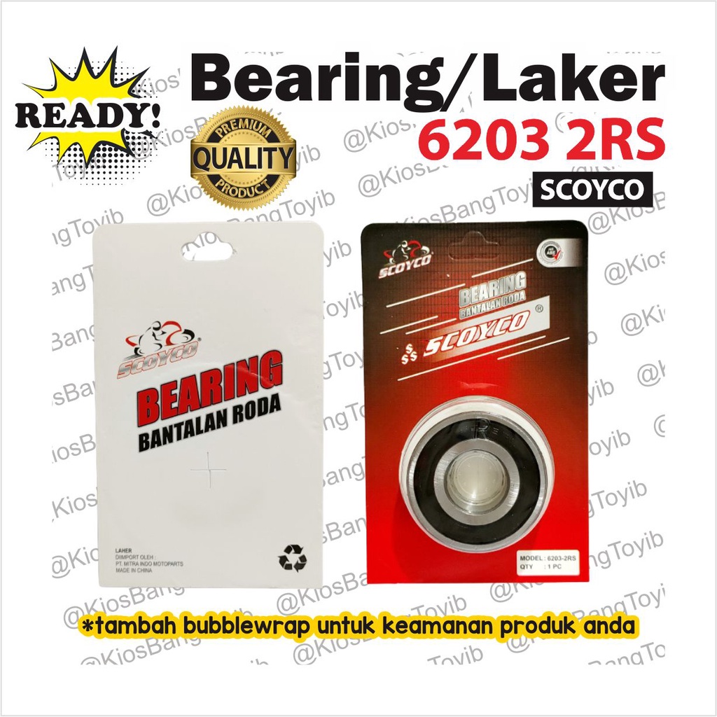 Bearing Laher Laker 6203 2RS (SCOYCO)