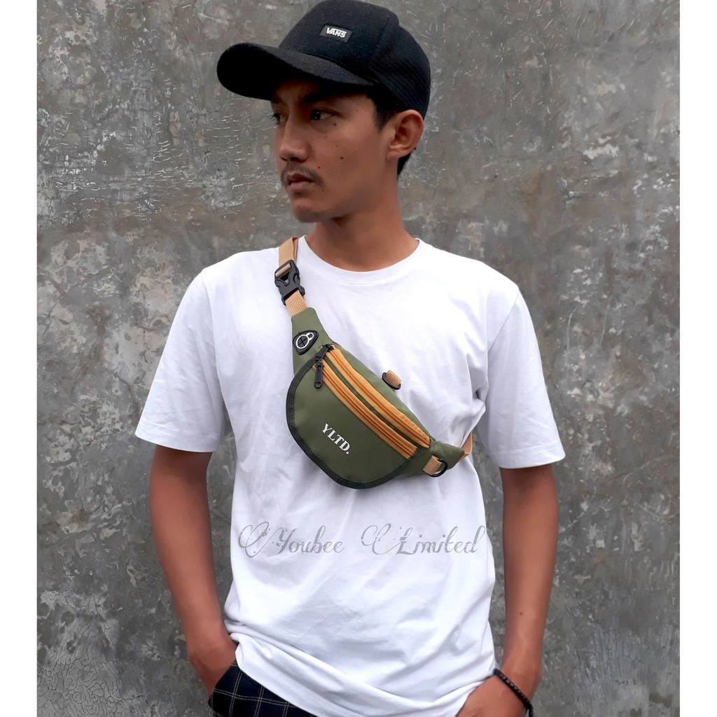 Tas Selempang Waistbag mini pria termurah