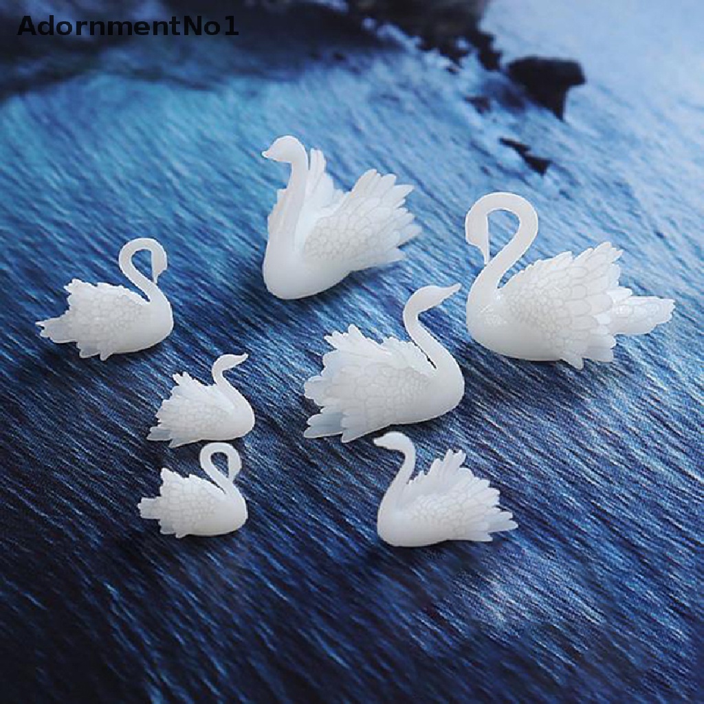 (AdornmentNo1) Ornamen Angsa 3D Bahan Resin Untuk Dekorasi Nail Art / Perhiasan Handmade DIY