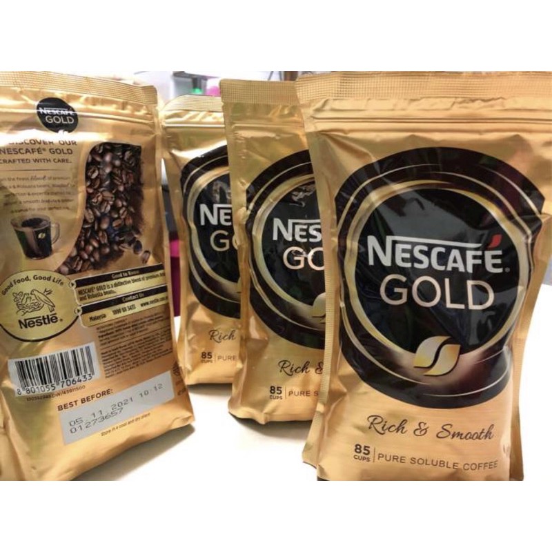 

(READY 13 MARET) nescafe gold rich and smooth refill 170gr