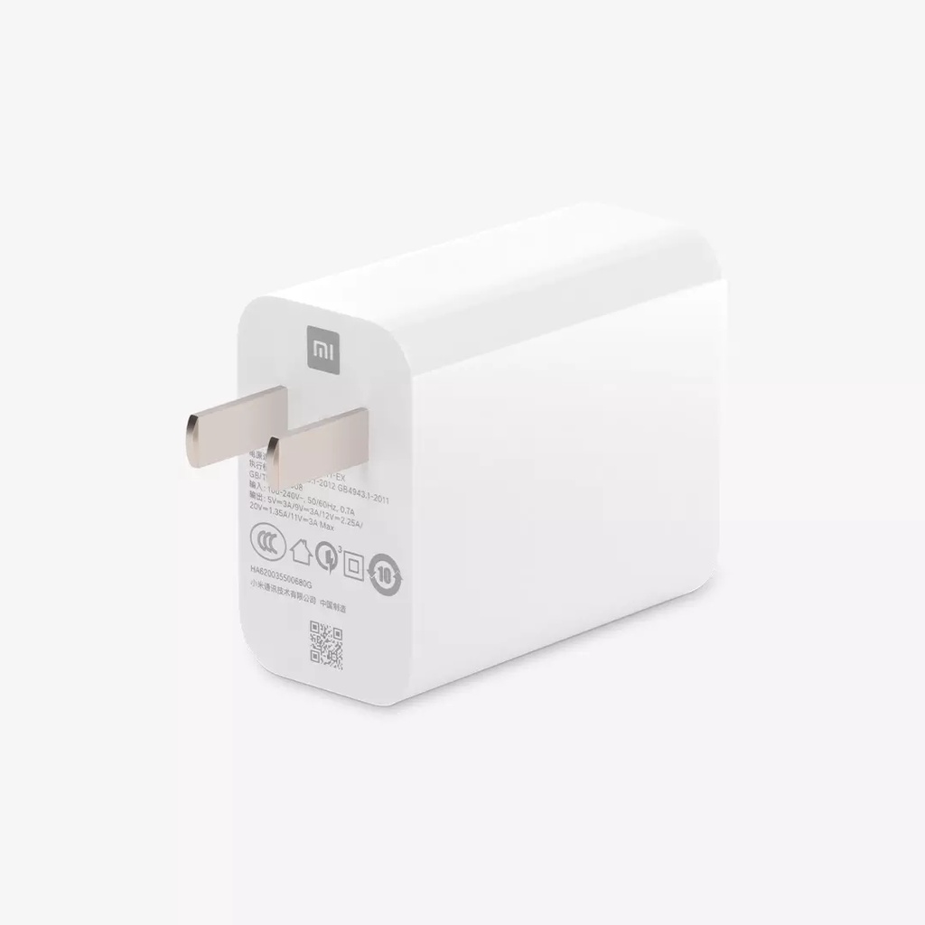 Xiaomi Set Charger Dinding 33W Fast Charging Dengan Kabel USB-A Proteksi Overvoltage Untuk Redmi 10S / 11 / 12