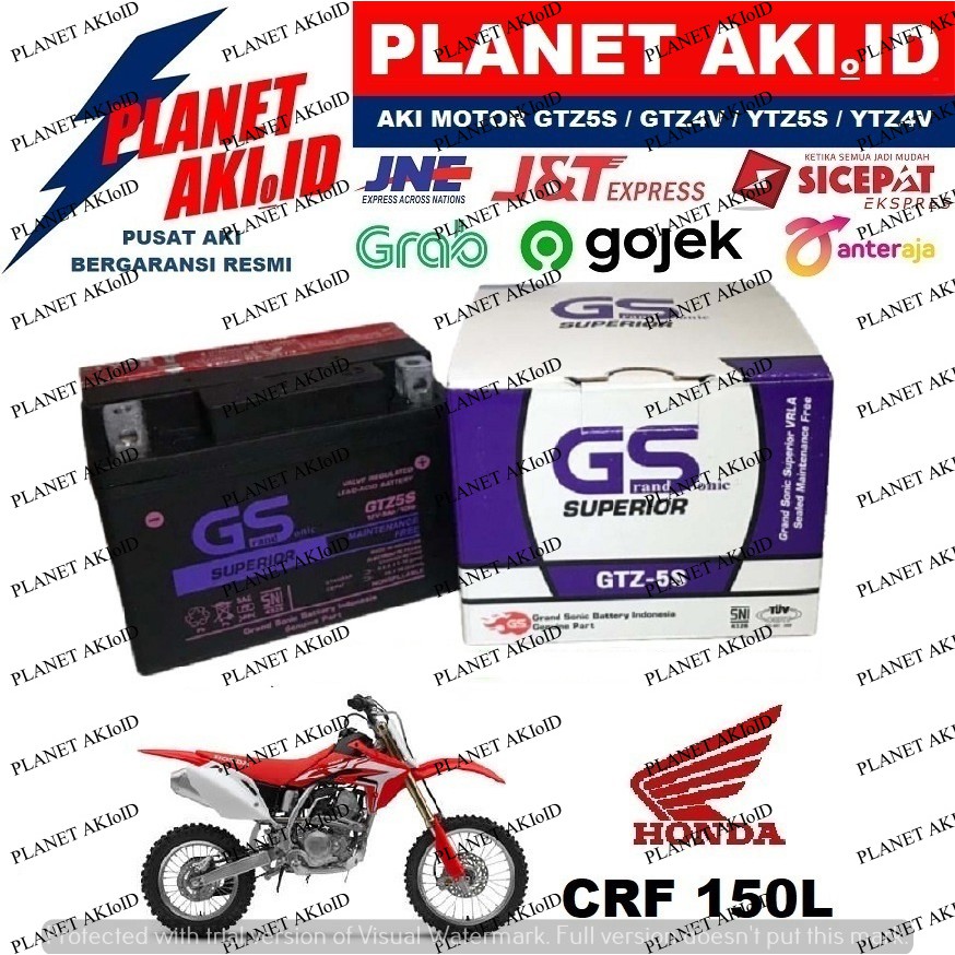 Aki Motor Honda CRF 150L GTZ5S Accu Kering MF